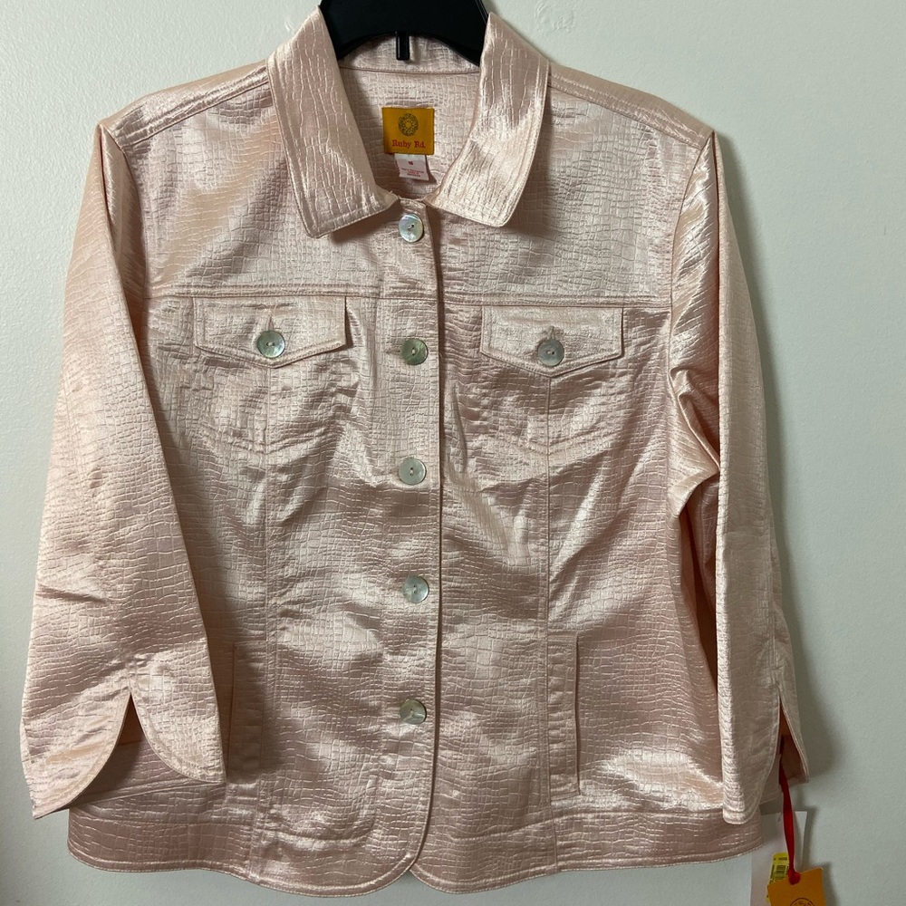 Ruby Road Pale Pink Jacket - Size 16